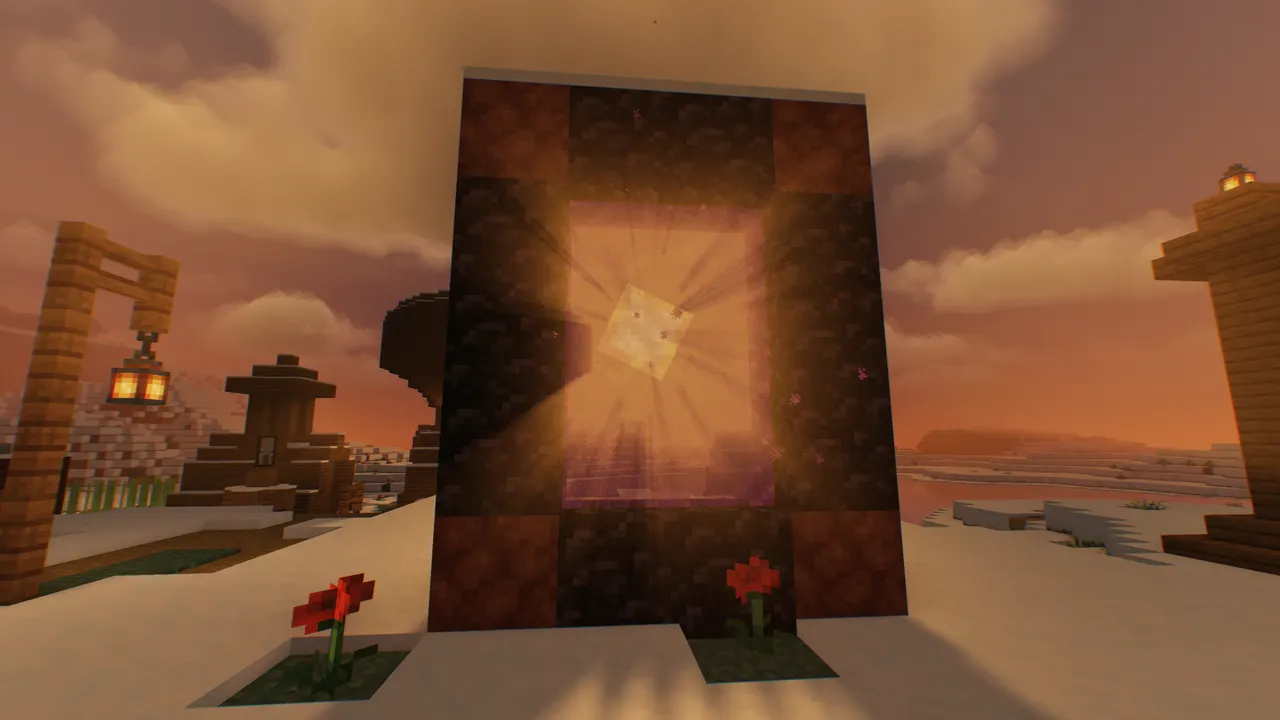 Shining through the portal