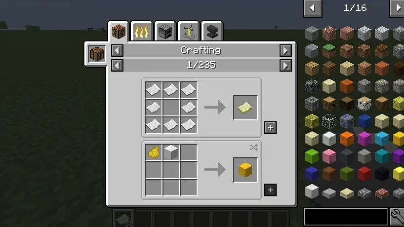 JEI Recipe GUI