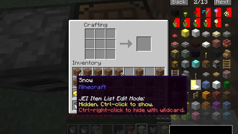 Itemlist Edit Mode