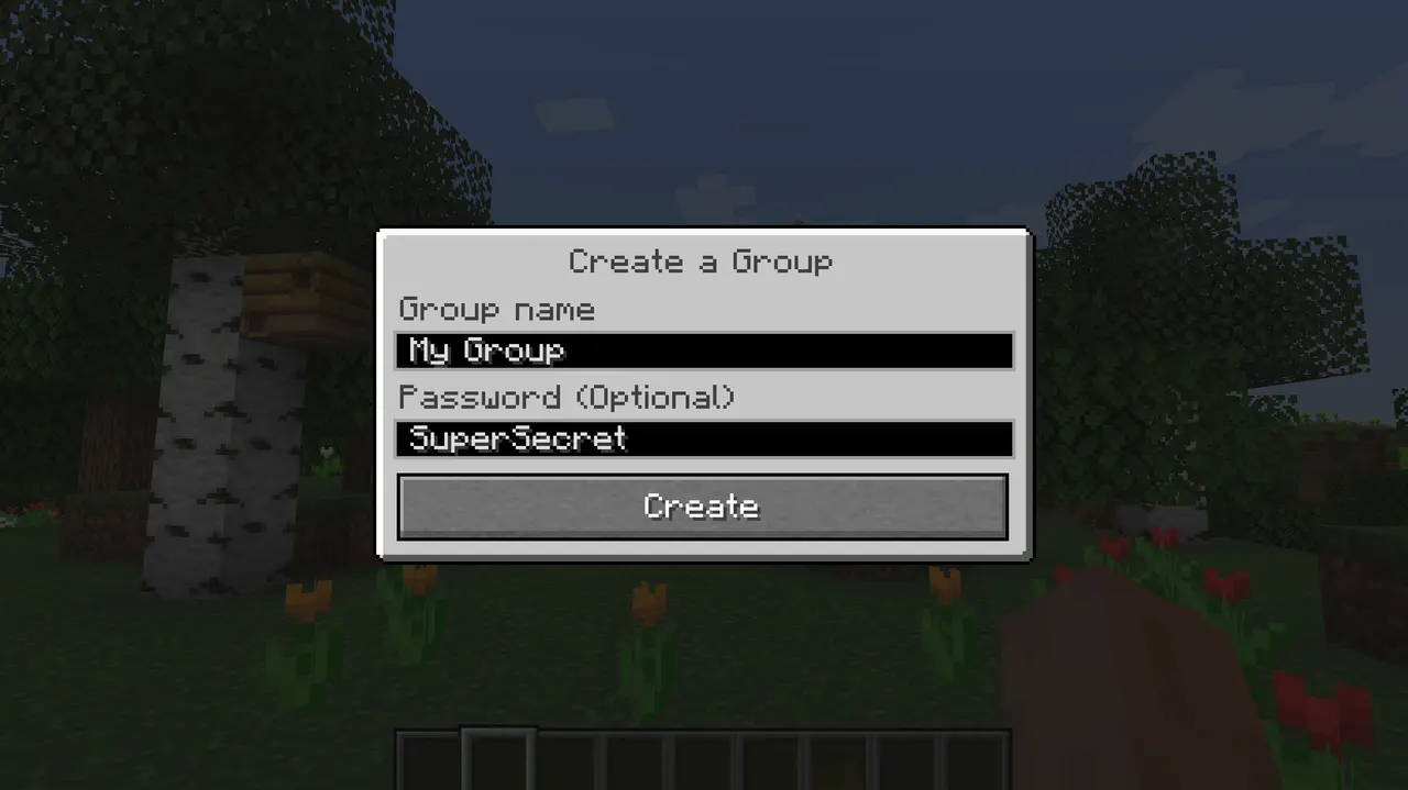 Creating a group